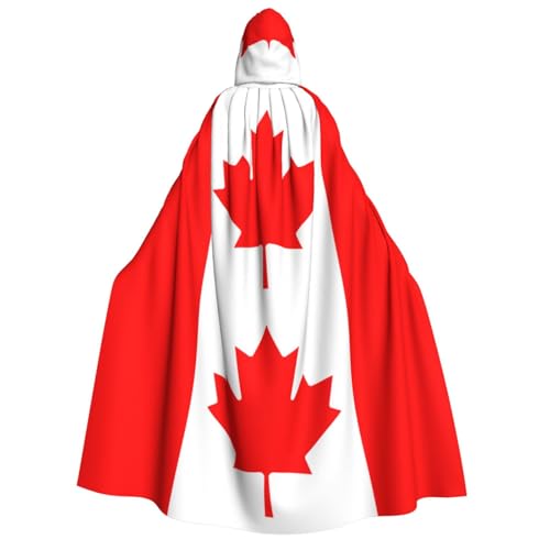 LJABCVNN Halloween-Kapuzenumhang mit kanadischer Flagge, bequem, für Cosplay, Partys, Spukhäuser LJABCVNN Halloween-Kapuzenumhang mit kanadischer Flagge, bequem, für Cosplay, Partys, Spukhäuser von LJABCVNN