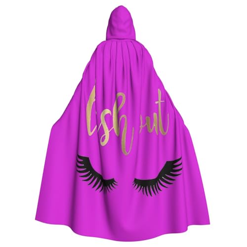 LJABCVNN Halloween-Umhang mit Wimpernaufdruck, Unisex, für Erwachsene, Cosplay, Partys, Bühne, Kostümbälle von LJABCVNN