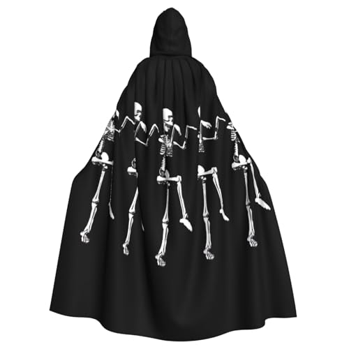 LJABCVNN Halloween beweglicher Skelett-Schädel-Druck, Unisex, Erwachsene, Halloween-Kapuzenumhang für Cosplay/Partys/Bühne/Kostümbälle LJABCVNN Halloween beweglicher Skelett-Schädel-Druck, Unisex, Erwachsene, Halloween-Kapuzenumhang für Cosplay/Partys/Bühne/Kostümbälle von LJABCVNN