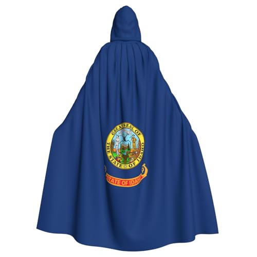 LJABCVNN Idaho Umhang mit Staatsflagge, Unisex, Erwachsene, Halloween, Kapuzenumhang für Cosplay, Partys, Bühne, Kostümbälle LJABCVNN Idaho Umhang mit Staatsflagge, Unisex, Erwachsene, Halloween, Kapuzenumhang für Cosplay, Partys, Bühne, Kostümbälle von LJABCVNN