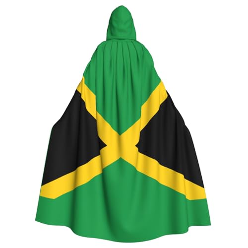 LJABCVNN Jamaika-Flaggen-Druck, Unisex, Erwachsene, Halloween-Kapuzenumhang für Cosplay/Partys/Bühne/Kostümbälle LJABCVNN Jamaika-Flaggen-Druck, Unisex, Erwachsene, Halloween-Kapuzenumhang für Cosplay/Partys/Bühne/Kostümbälle von LJABCVNN