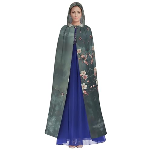 LJABCVNN Japanischer Kirschblumen-Druck, Unisex, Erwachsene, Halloween, Kapuzenumhang für Cosplay, Partys, Bühne, Kostümbälle LJABCVNN Japanischer Kirschblumen-Druck, Unisex, Erwachsene, Halloween, Kapuzenumhang für Cosplay, Partys, Bühne, Kostümbälle von LJABCVNN