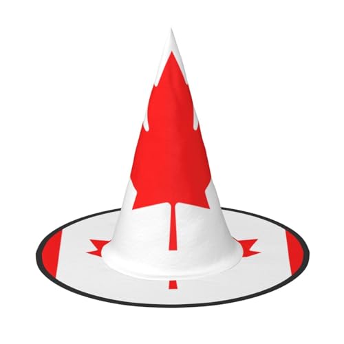 LJABCVNN Kanadische Flagge Druck Halloween Hexenhut für Halloween Party Karneval ein Muss Kostüm Zubehör LJABCVNN Kanadische Flagge Druck Halloween Hexenhut für Halloween Party Karneval ein Muss Kostüm Zubehör von LJABCVNN
