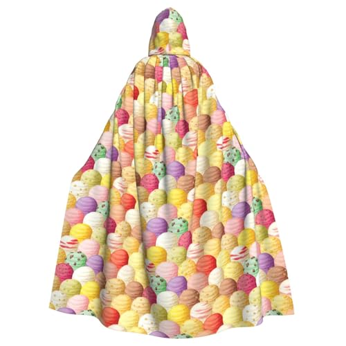 LJABCVNN Kapuzenumhang mit Eiscreme-Aufdruck, Unisex, Erwachsene, Halloween, Cosplay, Partys, Bühne, Kostümbälle LJABCVNN Kapuzenumhang mit Eiscreme-Aufdruck, Unisex, Erwachsene, Halloween, Cosplay, Partys, Bühne, Kostümbälle von LJABCVNN