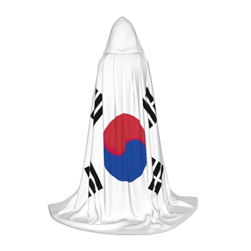 LJABCVNN Kapuzenumhang mit Flagge der Republik Korea, verschönern Sie Ihren festlichen Look für Halloween und Cosplay LJABCVNN Kapuzenumhang mit Flagge der Republik Korea, verschönern Sie Ihren festlichen Look für Halloween und Cosplay von LJABCVNN