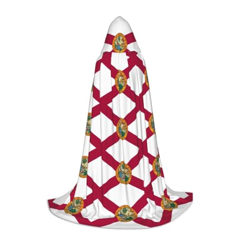 LJABCVNN Kapuzenumhang mit Florida-Staatsflagge, für Teenager, verschönern Sie Ihren festlichen Look für Halloween und Cosplay LJABCVNN Kapuzenumhang mit Florida-Staatsflagge, für Teenager, verschönern Sie Ihren festlichen Look für Halloween und Cosplay von LJABCVNN