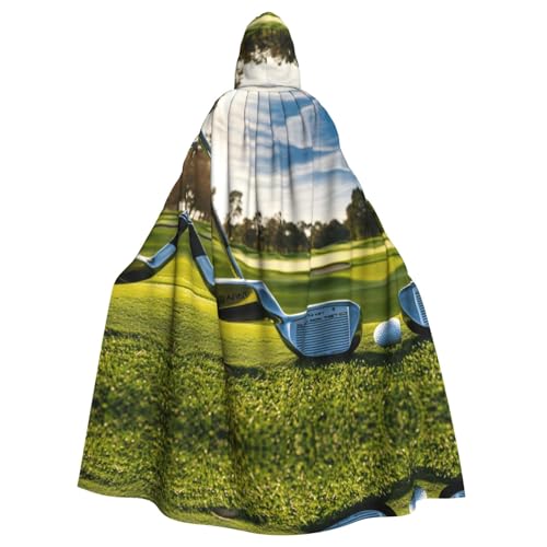 LJABCVNN Kapuzenumhang mit Golfschläger-Aufdruck, Unisex, Erwachsene, Halloween, Cosplay, Partys, Bühne, Kostümbälle LJABCVNN Kapuzenumhang mit Golfschläger-Aufdruck, Unisex, Erwachsene, Halloween, Cosplay, Partys, Bühne, Kostümbälle von LJABCVNN