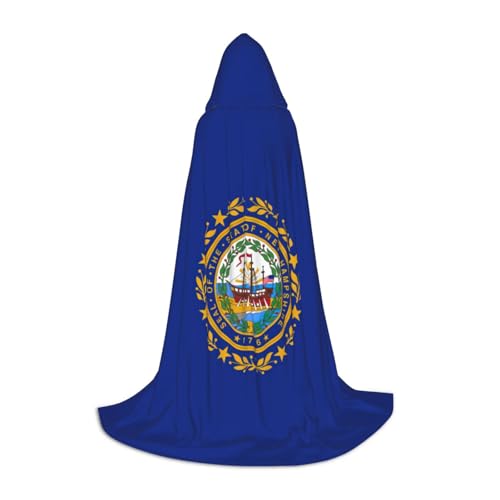 LJABCVNN Kapuzenumhang mit Hampshire-Staatsflagge, für Teenager, verschönern Sie Ihren festlichen Look für Halloween und Cosplay LJABCVNN Kapuzenumhang mit Hampshire-Staatsflagge, für Teenager, verschönern Sie Ihren festlichen Look für Halloween und Cosplay von LJABCVNN