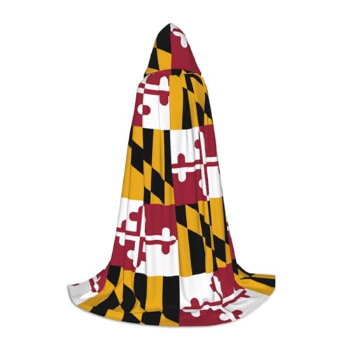 LJABCVNN Kapuzenumhang mit Maryland-Staatsflagge, für Teenager, verschönern Sie Ihren festlichen Look für Halloween und Cosplay LJABCVNN Kapuzenumhang mit Maryland-Staatsflagge, für Teenager, verschönern Sie Ihren festlichen Look für Halloween und Cosplay von LJABCVNN