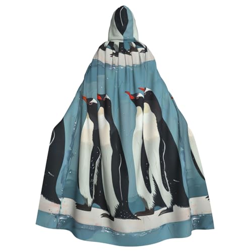 LJABCVNN Kapuzenumhang mit Pinguin-Druck, Unisex, Erwachsene, Halloween, Cosplay, Partys, Bühne, Kostümbälle LJABCVNN Kapuzenumhang mit Pinguin-Druck, Unisex, Erwachsene, Halloween, Cosplay, Partys, Bühne, Kostümbälle von LJABCVNN