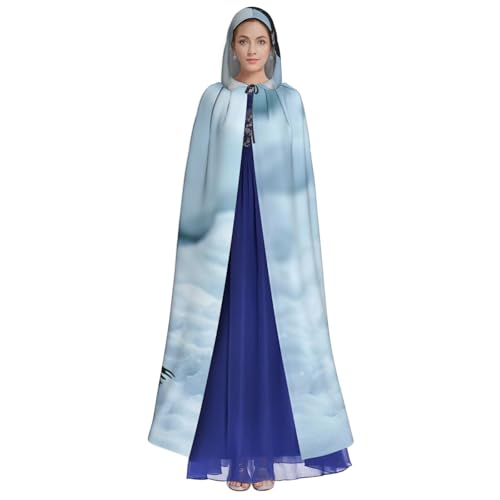 LJABCVNN Kapuzenumhang mit Pinguin-Druck, Unisex, Erwachsene, Halloween, Cosplay, Partys, Bühne, Kostümbälle LJABCVNN Kapuzenumhang mit Pinguin-Druck, Unisex, Erwachsene, Halloween, Cosplay, Partys, Bühne, Kostümbälle von LJABCVNN