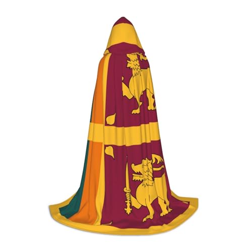 LJABCVNN Kapuzenumhang mit Sri Lanka-Flagge, für Teenager, verschönern Sie Ihren festlichen Look für Halloween und Cosplay LJABCVNN Kapuzenumhang mit Sri Lanka-Flagge, für Teenager, verschönern Sie Ihren festlichen Look für Halloween und Cosplay von LJABCVNN