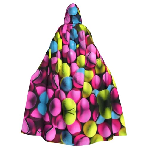 LJABCVNN Kapuzenumhang mit Tennisbällen in leuchtendem Rosa, Unisex, Erwachsene, Halloween, für Cosplay, Partys, Bühne, Kostümbälle LJABCVNN Kapuzenumhang mit Tennisbällen in leuchtendem Rosa, Unisex, Erwachsene, Halloween, für Cosplay, Partys, Bühne, Kostümbälle von LJABCVNN