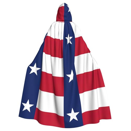 LJABCVNN Kapuzenumhang mit Texas-Flagge, Unisex, Erwachsene, Halloween, Cosplay, Partys, Bühne, Kostümbälle von LJABCVNN