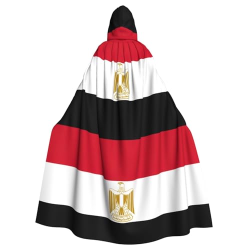 LJABCVNN Kapuzenumhang mit ägyptischer Flagge, Unisex, Erwachsene, Halloween, Cosplay, Partys, Bühne, Kostümbälle LJABCVNN Kapuzenumhang mit ägyptischer Flagge, Unisex, Erwachsene, Halloween, Cosplay, Partys, Bühne, Kostümbälle von LJABCVNN
