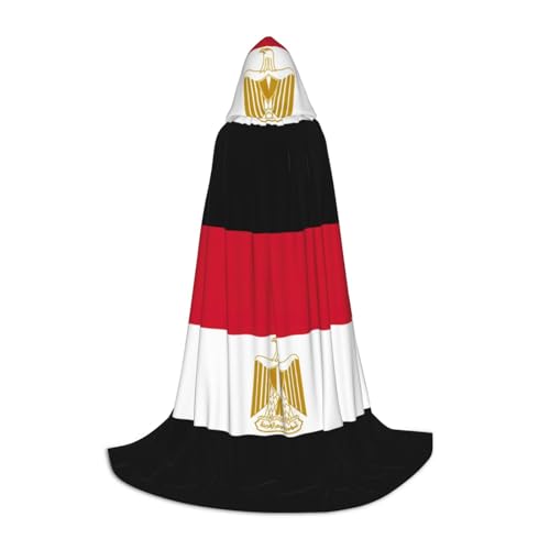 LJABCVNN Kapuzenumhang mit ägyptischer Flagge, verschönern Sie Ihren festlichen Look für Halloween und Cosplay von LJABCVNN