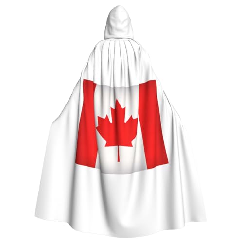 LJABCVNN Kapuzenumhang mit kanadischer Flagge, Unisex, Erwachsene, Halloween, Cosplay, Partys, Bühne, Kostümbälle von LJABCVNN