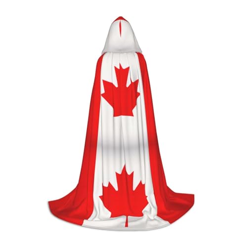 LJABCVNN Kapuzenumhang mit kanadischer Flagge, für Teenager, verschönern Sie Ihren festlichen Look für Halloween und Cosplay LJABCVNN Kapuzenumhang mit kanadischer Flagge, für Teenager, verschönern Sie Ihren festlichen Look für Halloween und Cosplay von LJABCVNN