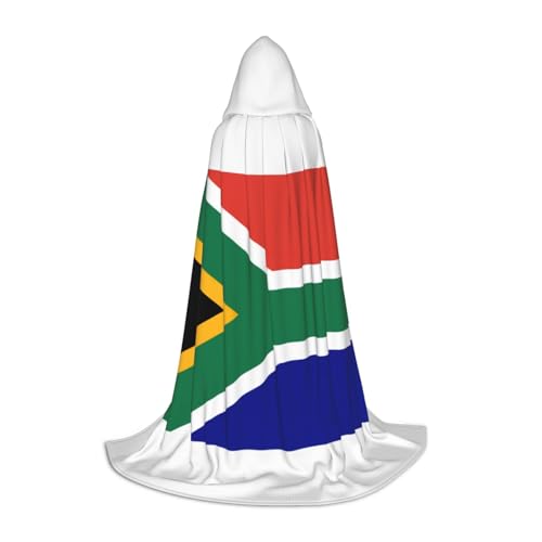 LJABCVNN Kapuzenumhang mit südafrikanischer Flagge, verschönern Sie Ihren festlichen Look für Halloween und Cosplay von LJABCVNN