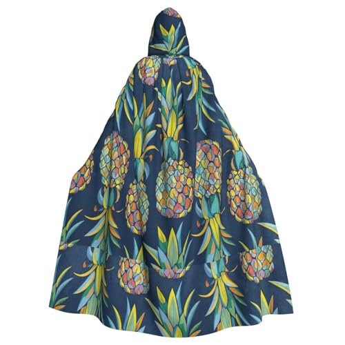 LJABCVNN Kapuzenumhang mit tropischer Frucht, Ananas, Unisex, Erwachsene, Halloween, für Cosplay, Partys, Bühne, Kostümbälle LJABCVNN Kapuzenumhang mit tropischer Frucht, Ananas, Unisex, Erwachsene, Halloween, für Cosplay, Partys, Bühne, Kostümbälle von LJABCVNN