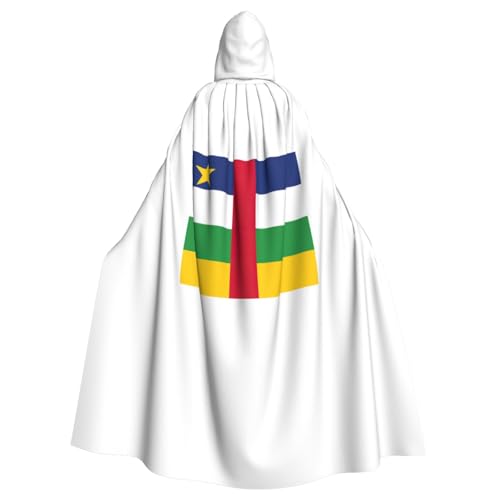 LJABCVNN Kapuzenumhang mit zentralafrikanischer Flagge, Unisex, Erwachsene, Halloween, Cosplay, Partys, Bühne, Kostümbälle LJABCVNN Kapuzenumhang mit zentralafrikanischer Flagge, Unisex, Erwachsene, Halloween, Cosplay, Partys, Bühne, Kostümbälle von LJABCVNN