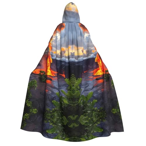 LJABCVNN Kilauea Vulkane Druck Erwachsene Halloween Kapuzenumhang Bequem für Cosplay/Party/Spukhäuser LJABCVNN Kilauea Vulkane Druck Erwachsene Halloween Kapuzenumhang Bequem für Cosplay/Party/Spukhäuser von LJABCVNN