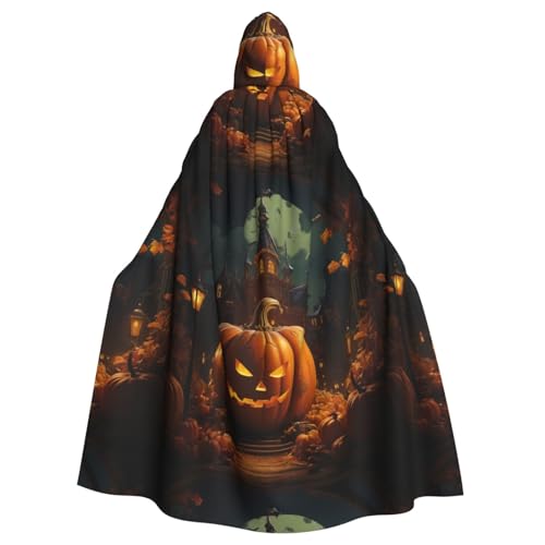 LJABCVNN Kürbis Halloween Print Unisex Erwachsene Halloween Kapuzenumhang für Cosplay/Party/Bühne/Kostümbälle LJABCVNN Kürbis Halloween Print Unisex Erwachsene Halloween Kapuzenumhang für Cosplay/Party/Bühne/Kostümbälle von LJABCVNN