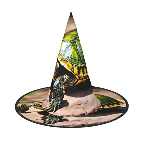 LJABCVNN Lord Howe Island Sea Turtle Print Halloween Hexenhut für Halloween Party Karneval ein Muss Kostüm Zubehör von LJABCVNN