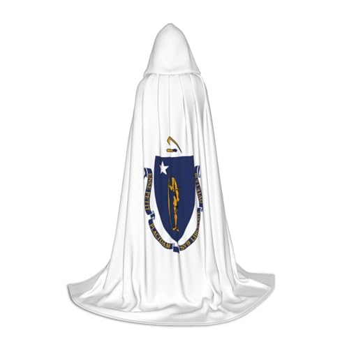 LJABCVNN Massachusetts State Flag Print Teenager Kapuzenumhänge, erhöhen Sie Ihren festlichen Look für Halloween und Cosplay LJABCVNN Massachusetts State Flag Print Teenager Kapuzenumhänge, erhöhen Sie Ihren festlichen Look für Halloween und Cosplay von LJABCVNN