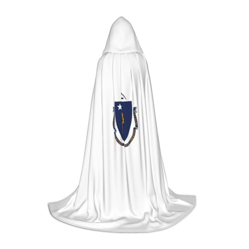 LJABCVNN Massachusetts State Flag Print Teenager Kapuzenumhänge, erhöhen Sie Ihren festlichen Look für Halloween und Cosplay LJABCVNN Massachusetts State Flag Print Teenager Kapuzenumhänge, erhöhen Sie Ihren festlichen Look für Halloween und Cosplay von LJABCVNN