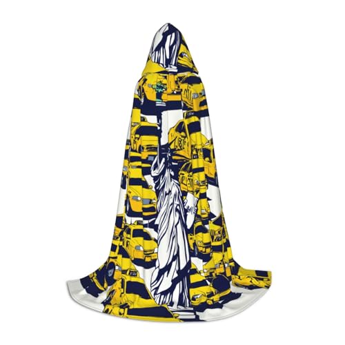 LJABCVNN New York City Print Teenager Kapuzenumhänge, verschönern Sie Ihren festlichen Look für Halloween und Cosplay von LJABCVNN