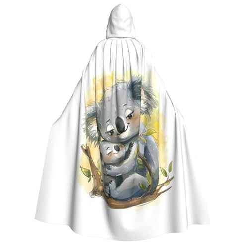 LJABCVNN Niedlicher Koala-Mom-und-Baby-Aufdruck, Halloween-Kapuzenumhang, bequem für Cosplay/Partys/Spukhäuser LJABCVNN Niedlicher Koala-Mom-und-Baby-Aufdruck, Halloween-Kapuzenumhang, bequem für Cosplay/Partys/Spukhäuser von LJABCVNN