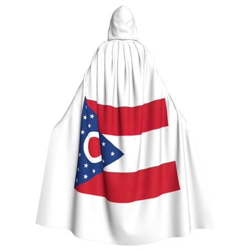 LJABCVNN Ohio State Flag Print Unisex Erwachsene Halloween Kapuzenumhang für Cosplay/Party/Bühne/Kostümbälle LJABCVNN Ohio State Flag Print Unisex Erwachsene Halloween Kapuzenumhang für Cosplay/Party/Bühne/Kostümbälle von LJABCVNN