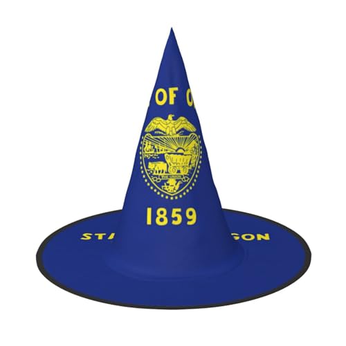 LJABCVNN Oregon State Flag Print Halloween Hexenhut für Halloween Party Karneval ein Muss Kostüm Zubehör LJABCVNN Oregon State Flag Print Halloween Hexenhut für Halloween Party Karneval ein Muss Kostüm Zubehör von LJABCVNN