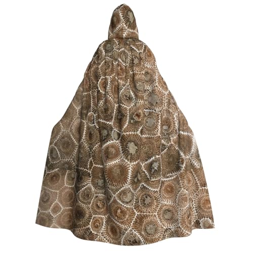 LJABCVNN Petoskey Halloween Kapuzenumhang mit Steindruck für Erwachsene, bequem für Cosplay/Party/Spukhäuser von LJABCVNN