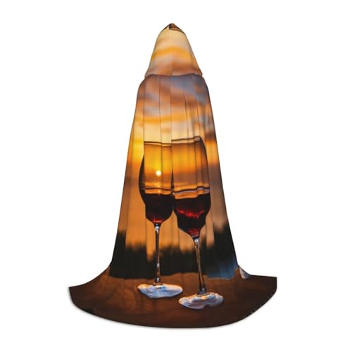 LJABCVNN Rotwein-Druck Teenager Kapuzenumhänge, verschönern Sie Ihren festlichen Look für Halloween und Cosplay LJABCVNN Rotwein-Druck Teenager Kapuzenumhänge, verschönern Sie Ihren festlichen Look für Halloween und Cosplay von LJABCVNN