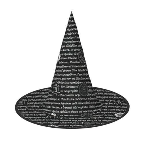 LJABCVNN Supernatural Inspiration Print Halloween Hexenhut für Halloween Party Karneval ein Muss Kostüm Zubehör von LJABCVNN