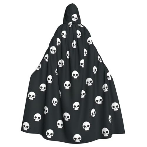 LJABCVNN Totenkopf-Druck, Unisex, Erwachsene, Halloween, Kapuzenumhang für Cosplay/Party/Bühne/Kostümbälle LJABCVNN Totenkopf-Druck, Unisex, Erwachsene, Halloween, Kapuzenumhang für Cosplay/Party/Bühne/Kostümbälle von LJABCVNN