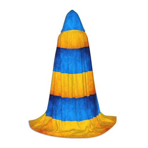 LJABCVNN Ukrainischer Flaggenaufdruck für Teenager, mit Kapuze, erhöhen Sie Ihren festlichen Look für Halloween und Cosplay LJABCVNN Ukrainischer Flaggenaufdruck für Teenager, mit Kapuze, erhöhen Sie Ihren festlichen Look für Halloween und Cosplay von LJABCVNN
