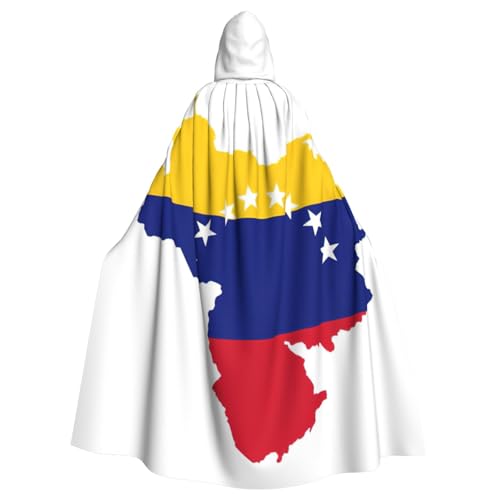 LJABCVNN Venezuela-Flaggen-Druck, Unisex, Erwachsene, Halloween-Kapuzenumhang für Cosplay/Party/Bühne/Kostümbälle LJABCVNN Venezuela-Flaggen-Druck, Unisex, Erwachsene, Halloween-Kapuzenumhang für Cosplay/Party/Bühne/Kostümbälle von LJABCVNN