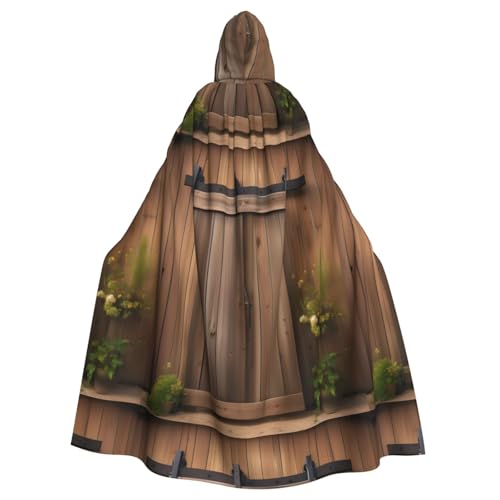 LJABCVNN Vintage-Tür-Druck, Unisex, Erwachsene, Halloween-Kapuzenumhang für Cosplay/Partys/Bühne/Kostümbälle LJABCVNN Vintage-Tür-Druck, Unisex, Erwachsene, Halloween-Kapuzenumhang für Cosplay/Partys/Bühne/Kostümbälle von LJABCVNN