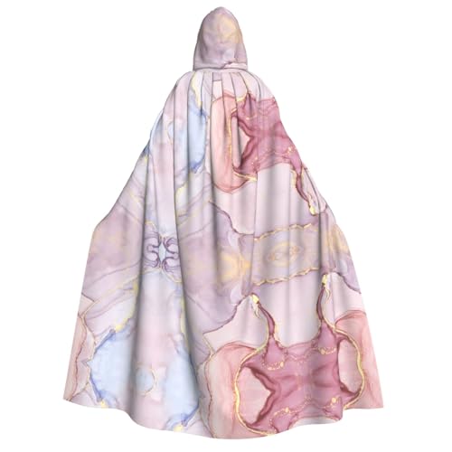 LJABCVNN Violetter und goldener Marmordruck für Erwachsene, Halloween-Kapuzenumhang, bequem für Cosplay/Partys/Spukhäuser LJABCVNN Violetter und goldener Marmordruck für Erwachsene, Halloween-Kapuzenumhang, bequem für Cosplay/Partys/Spukhäuser von LJABCVNN