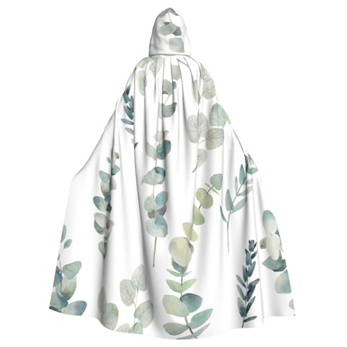LJABCVNN Weißer natürlicher grüner Zweig-Druck, Unisex, Erwachsene, Halloween-Kapuzenumhang für Cosplay/Partys/Bühne/Kostümbälle LJABCVNN Weißer natürlicher grüner Zweig-Druck, Unisex, Erwachsene, Halloween-Kapuzenumhang für Cosplay/Partys/Bühne/Kostümbälle von LJABCVNN