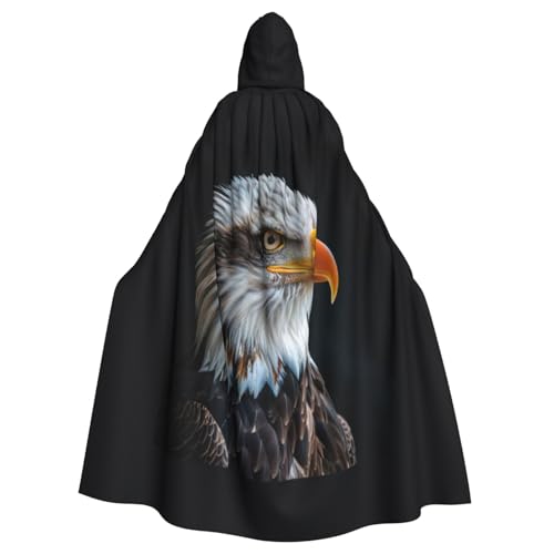 LJABCVNN Weißkopfseeadler-Druck, Unisex, Erwachsene, Halloween-Kapuzenumhang für Cosplay/Party/Bühne/Kostümbälle LJABCVNN Weißkopfseeadler-Druck, Unisex, Erwachsene, Halloween-Kapuzenumhang für Cosplay/Party/Bühne/Kostümbälle von LJABCVNN