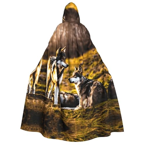 LJABCVNN Wolfs Print Erwachsene Halloween Kapuzenumhang Bequem für Cosplay/Party/Spukhäuser LJABCVNN Wolfs Print Erwachsene Halloween Kapuzenumhang Bequem für Cosplay/Party/Spukhäuser von LJABCVNN