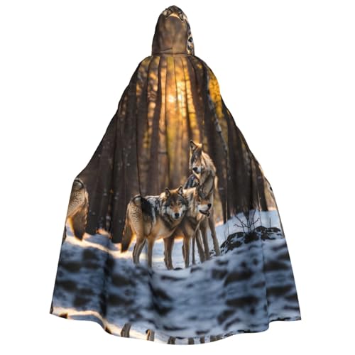 LJABCVNN Wolfs Print Erwachsene Halloween Kapuzenumhang Bequem für Cosplay/Party/Spukhäuser LJABCVNN Wolfs Print Erwachsene Halloween Kapuzenumhang Bequem für Cosplay/Party/Spukhäuser von LJABCVNN