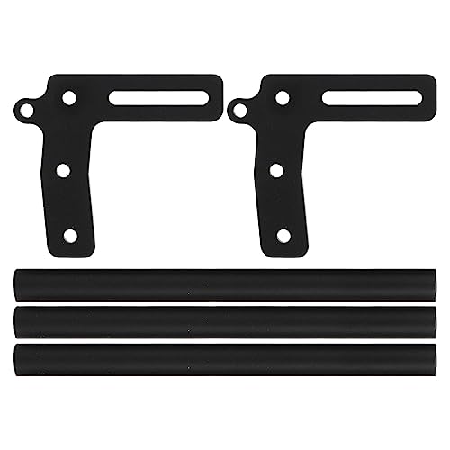 1/10 RC-Frontstoßstange, Schwarz Pulverbeschichtet, Verstellbar, Langlebig, RC-Auto-Frontstoßstange für die Reparatur von RC-Autos (Black) von LJCM