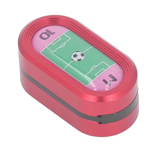 LJCM Push-Card-Slider-Spielzeug, 3-lagiges, Ergonomisches Magnetisches Slider-Spielzeug mit Fußballfeldmuster. Reduzierte Reiseangst (Rot) von LJCM