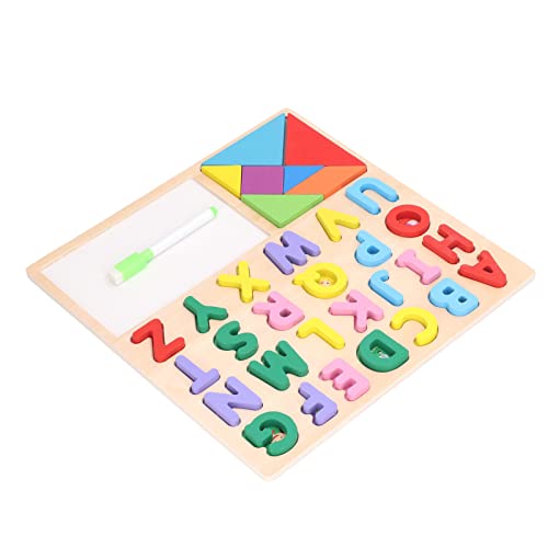 Sperrholz Buchstaben Brett, Kultivieren logisches Denken Verbessern Sie die Phantasie Holz Puzzle Buchstaben Board für Kinder Zuhause von LJCM