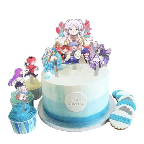 Frieren: Beyond Journey's End Merch, Anime Frieren Geburtstagsparty-Dekorationen, Kuchendekoration, Acryl-Kucheneinsatz Frieren: Beyond Journey's End Merch, Anime Frieren Geburtstagsparty-Dekorationen, Kuchendekoration, Acryl-Kucheneinsatz von LJFIWY